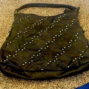 P/U leather Handbag with Studs never used